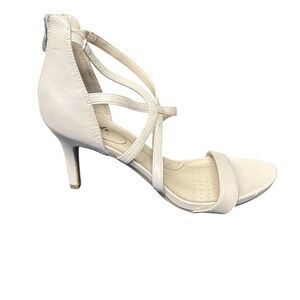 LifeStride Women's Beige Strappy Heeled Sandals Formal Spring Size 12